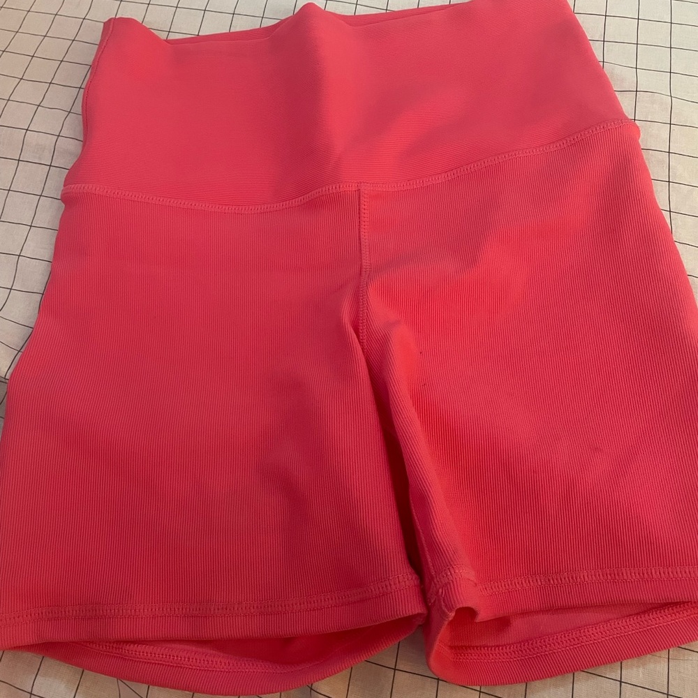 pink biker shorts